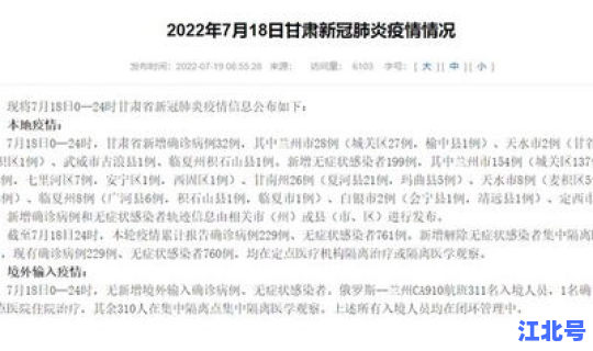 甘肃新增病例2例最新消息通知 甘肃有狂犬病例没