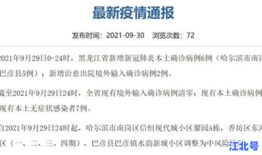 黑龙江新增8例确诊病例，黑龙江新增20例
