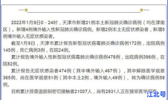 天津新增本土确诊19例病例，天津确诊病例最新情况