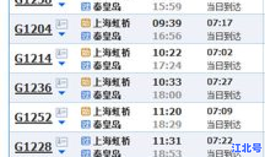 黑河到漠河火车时刻表，黑河至秦皇岛火车时刻表