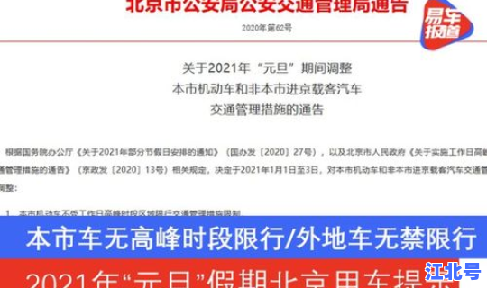 2021北京限行时间和范围，北京车辆限行时间表
