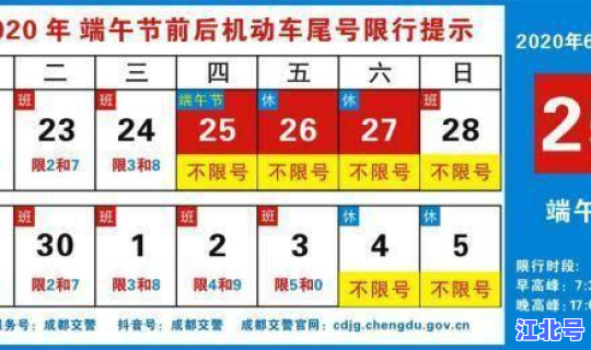 成都限号的时间段是几点到几点啊(成都限号是从几点到几点结束)