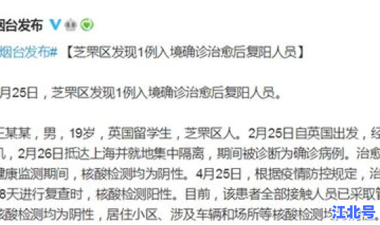 烟台新增确诊详情最新消息？烟台疫情最新消息今天新增