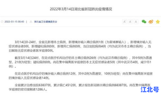 湖北疫情确诊病例 湖北省疫情