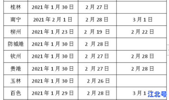 2021年放假期？全国2024放寒假一览表