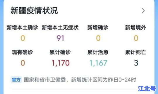 新疆疫情最新新增数据消息	，中国疫情最新消息