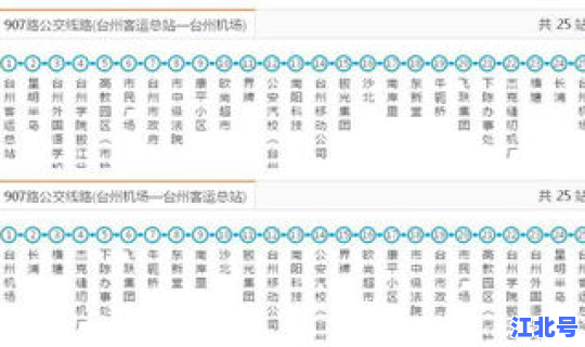 房907路公交车路线查询 907路公交车路线时间表