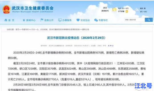 武汉疫情最新消息今天新增病例(武汉开始疫情的时候是几月几日)