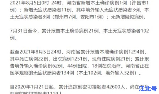 河南新增本土确诊7例 河南新增确诊40例
