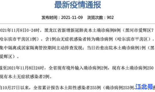 哈尔滨新增本土确诊多少例了啊，哈尔滨今天新增病例是哪个区的