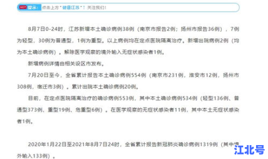 江苏新增确诊病例最新通告？江苏省狂犬病例